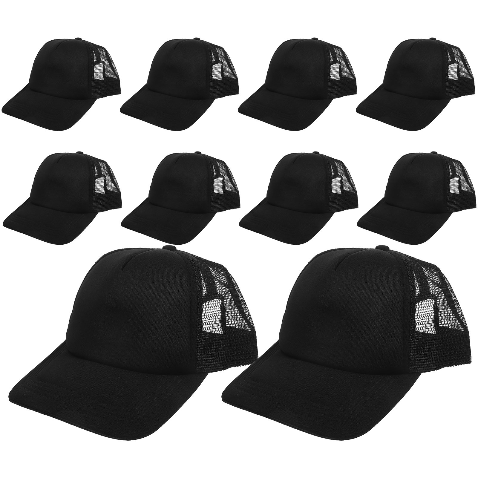 Hat Sublimation Blank - 10 casquettes de baseball en maille