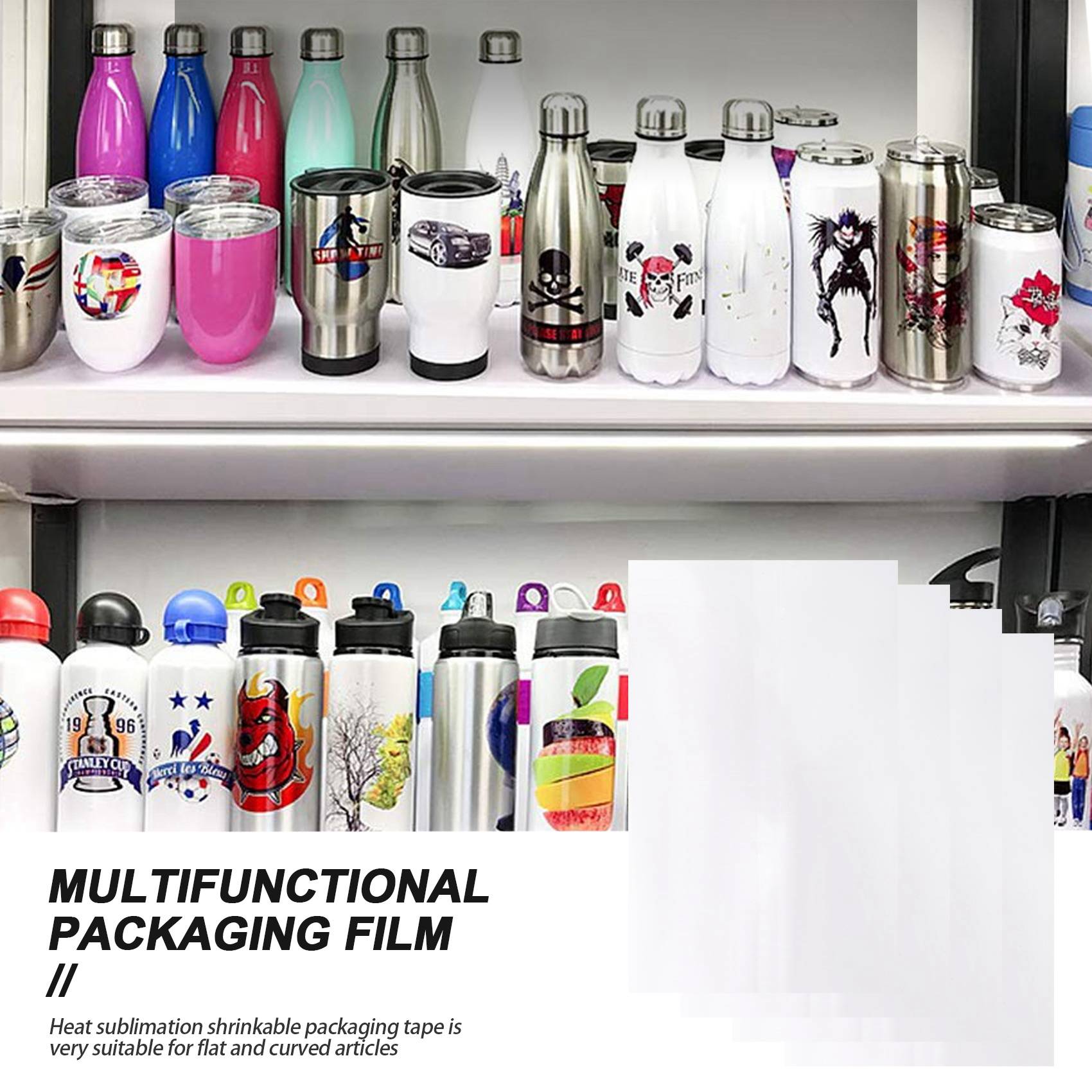 Sublimation Mug White - -FTGT 30 pièces Film d'enveloppe rétractable