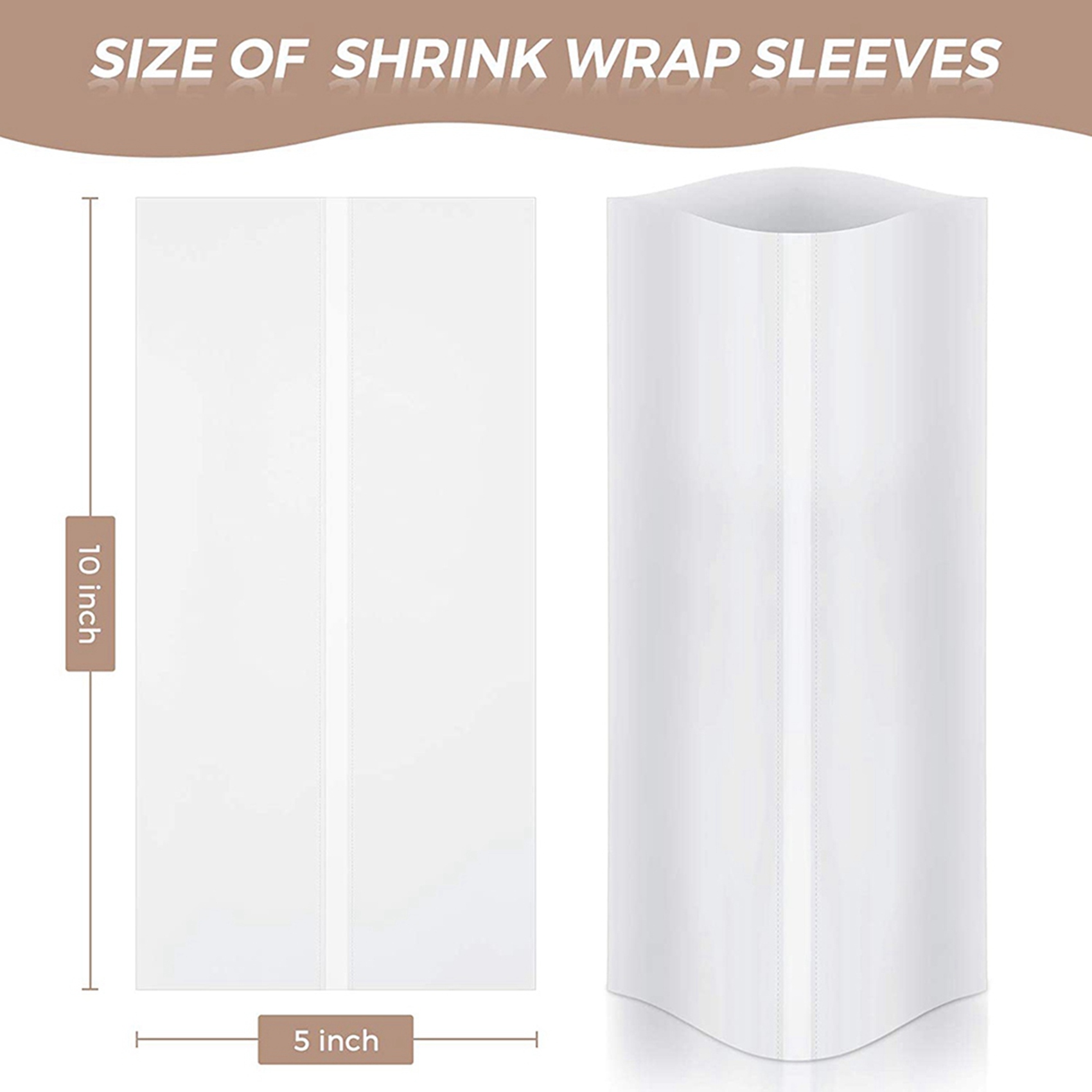 Sublimation Mug White - Film rétractable pour sublimation A74E-140Pcs, 5x10