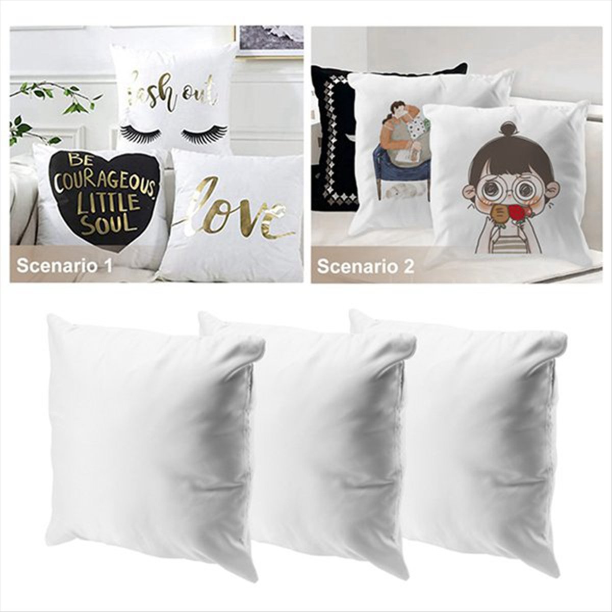 N14R Lot de 8 housses de couss - Pillow Cover Sublimation avis et prix