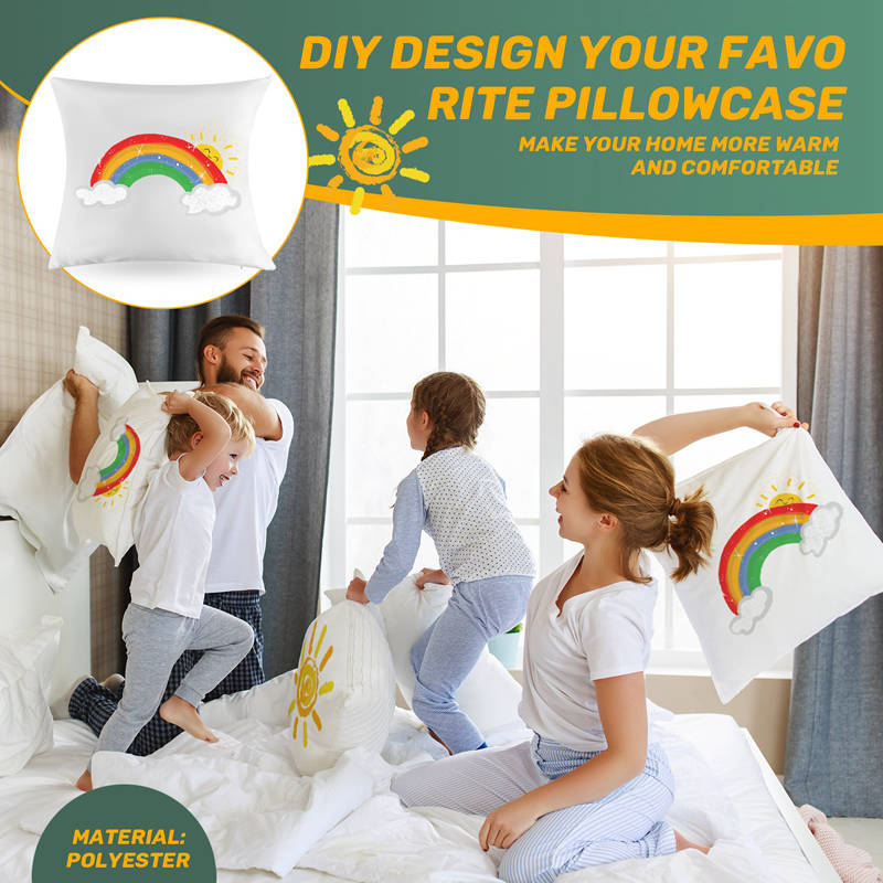 Housse de coussin blanche unie - Pillow Cover Sublimation avis et prix