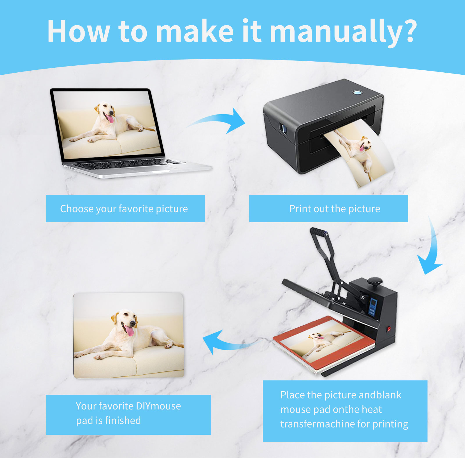 Tapis de souris vierge par Sub - Mouse Pad Blank Sublimation avis et prix