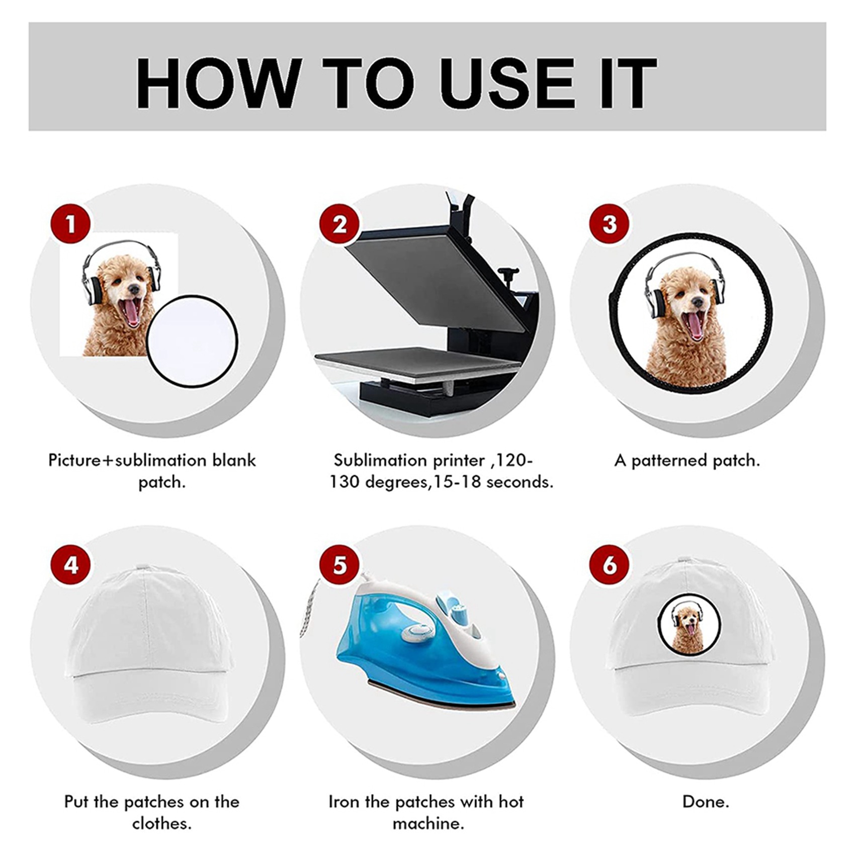 Patchs de sublimation vierges  - Hat Sublimation Blank avis et prix