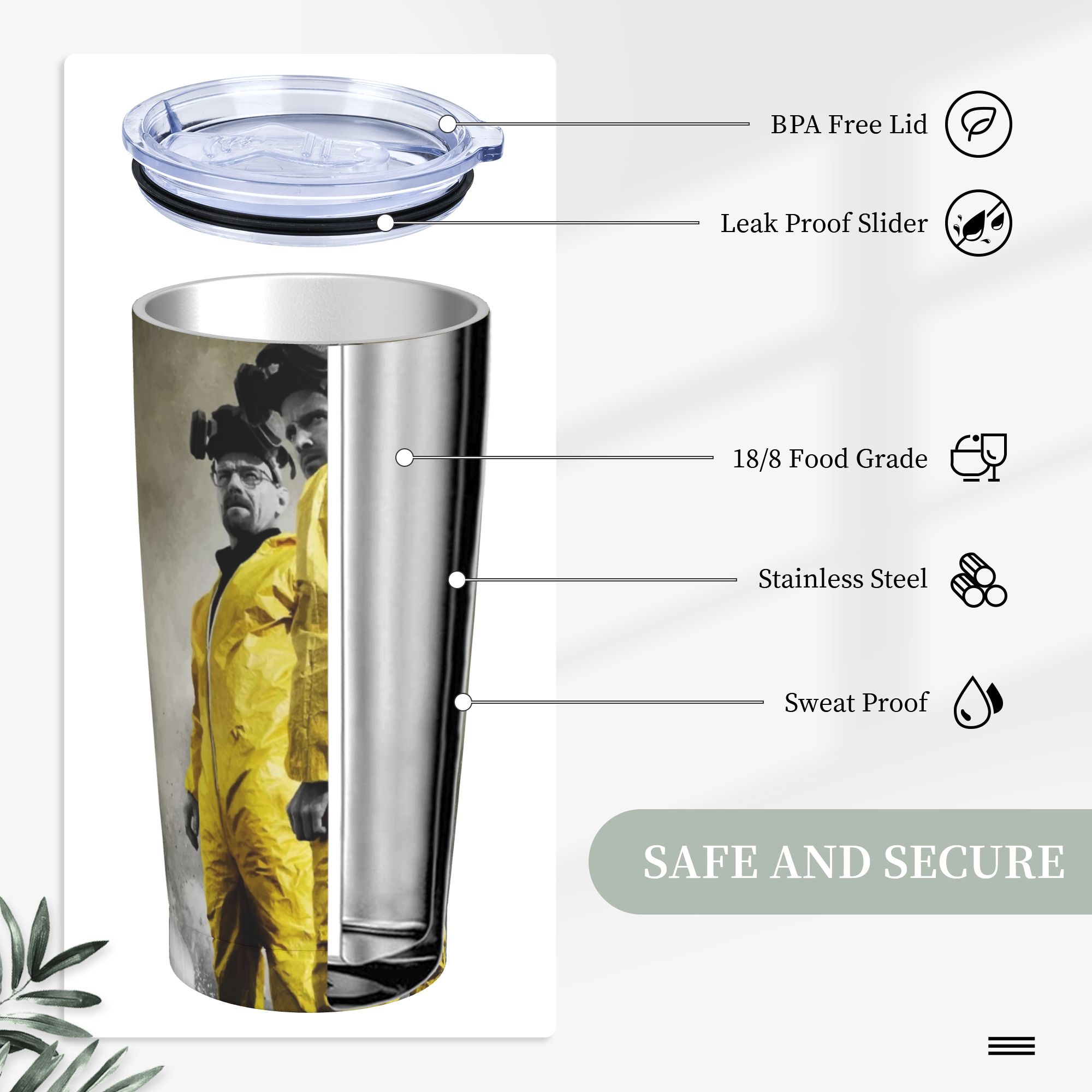 Gobelet isotherme Breaking Bad - Tumbler 20Oz White avis et prix